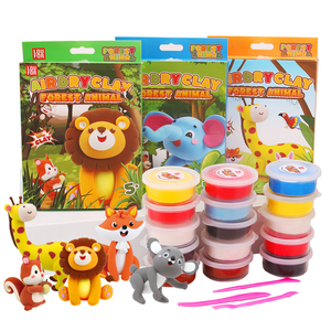 Ensemble de <span class=keywords><strong>pâte</strong></span> <span class=keywords><strong>à</strong></span> <span class=keywords><strong>modeler</strong></span> <span class=keywords><strong>à</strong></span> séchage <span class=keywords><strong>à</strong></span> l'air libre sur le thème des animaux de la forêt, 5 couleurs, avec outils, <span class=keywords><strong>pâte</strong></span> <span class=keywords><strong>à</strong></span> <span class=keywords><strong>modeler</strong></span> douce non toxique pour les enfants, cadeaux DIY - Product Image 4
