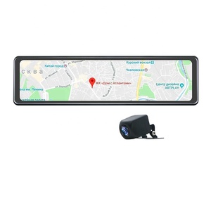 Écran tactile 11,26 pouces Android 8.1 4G LTE 1080P Double objectif Suivi en temps réel GPS WiFi Caméra de tableau de bord pour voiture avec rétroviseur - Product Image 2