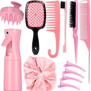 2025 per la cura dei capelli del cuoio capelluto massaggiatore salone di bellezza Hair Styling Set di <span class=keywords><strong>12</strong></span> spazzola per capelli districante con elabargive per le donne - Product Image 3