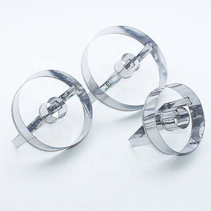 Herramienta para hornear DIY en casa, mango de Metal, acero inoxidable, redondo, 3,3 ", 3,3 pulgadas, cortador de rosquillas - Product Image 4