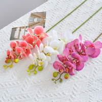Y-479 Bunga Artificial Real Touch 8 Tangkai Set Tekstur Lembut Melembapkan Gaya Eropa PVC Dekorasi Ruang Tamu Rumah