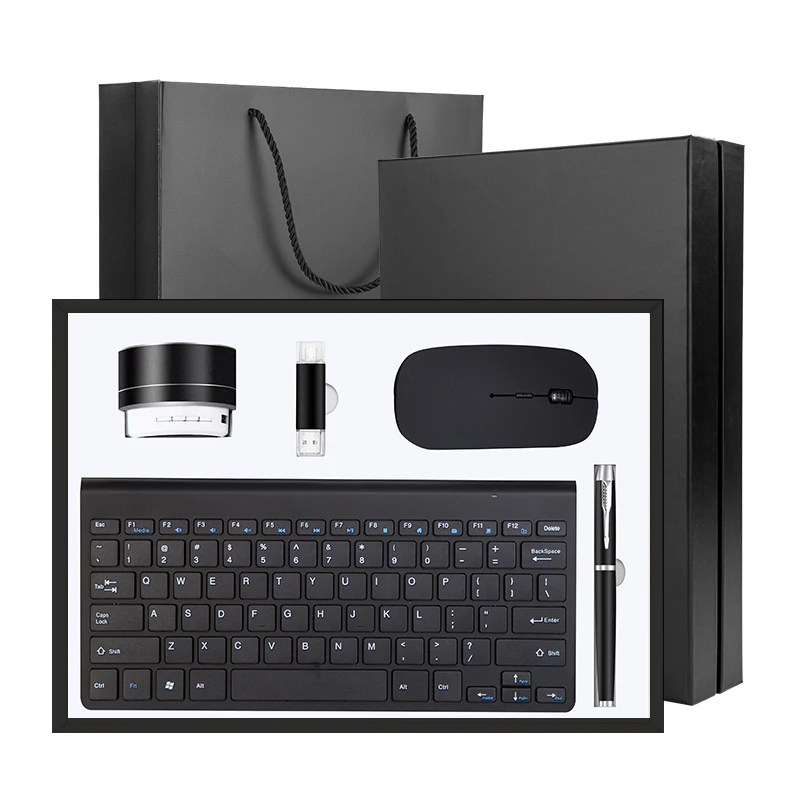 Nero-(USB+penna+tastiera+mouse+altoparlante)