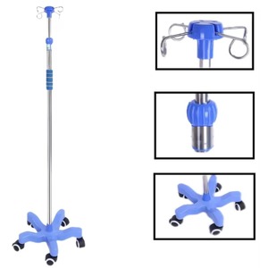 Height Adjustable Medical Infusion Stand Infusion Pole Hospital Tripod Iv Pole Hospital Clinic Use - Product Image 1