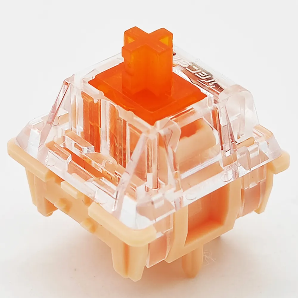 Tecsee New design Coral clear Nylon switch OEM mechanical keyboard switch computer peripherals