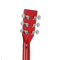 Guitarra Acústica Folk de Madera Maciza de 41 Pulgadas con Fondo Redondeado, Tapa de Abeto Macizo de Alta Gama, Fondo y Lados de Caoba, Guitarra de Palisandro