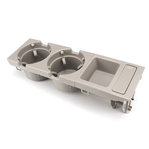 Juego de cajas de almacenamiento para portavasos de coche, para Bmw Serie 3 E46, pila central de plástico gris, multifuncional - Product Image 1