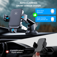 Support de téléphone à ventouse sous vide 360 Rotation support de téléphone support mobile en métal magnétique pour téléphones universels