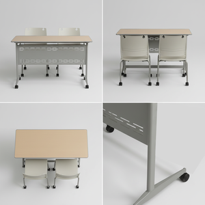 Conjunto de Escritorio y Silla Ergonómicos para Estudio, Muebles para Área de Estudio Eficiente para Dormitorios Estudiantiles y Apartamentos - Product Image 4