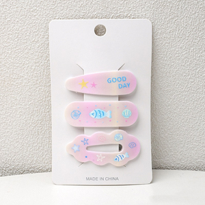 Mio คลิป bb รูปการ์ตูนน่ารัก3ชิ้น/เซ็ตคลิปหนีบผมลายปลาชุดกิ๊บโลหะด้านข้างสำหรับเด็กแฟชั่นเครื่องประดับสำหรับเด็กผู้หญิง - Product Image 6