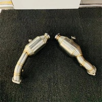 Tubo de Escape Deportivo Recto de Acero Inoxidable para Mercedes AMG C43 E43 GLC43 100 300, Catalizador BENZ-43CAT-W205-1108