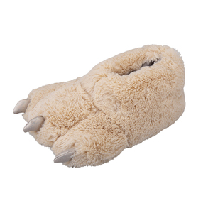 OEM/ODM Chaussons en peluche mignons en forme de <span class=keywords><strong>patte</strong></span> <span class=keywords><strong>d</strong></span>'<span class=keywords><strong>ours</strong></span> pour femmes et hommes, pantoufles <span class=keywords><strong>d</strong></span>'intérieur chaudes et confortables en fourrure 3D à griffes <span class=keywords><strong>d</strong></span>'animaux pour l'hiver - Product Image 1