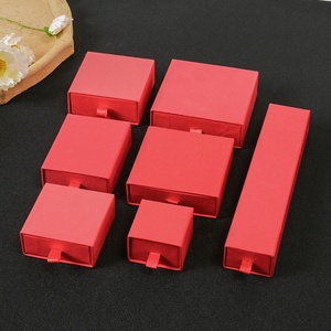 Custom Wholesale Luxury Paper Drawer <b>Bracelet</b> Earring Necklace Ring Jewelry Packaging Boxes Set with logo - Product Image 5