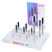 Fraise à diamètre micro, 2 dents, HRC70, haute dureté, haute précision, en acier rapide, revêtement NX, pour usinage CNC