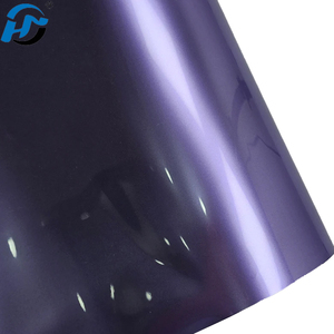 Vinilo Adhesivo para Automóviles PET TPU Ovilla Morado Metálico Líquido de Alto Brillo, Vinilo para Envolver Automóviles - Product Image 4