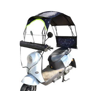 Electric Scooter Folding Canopy 70cm Automatic Retractable Sunshade With Rain Protection For Electric Vehicle Summer Use - Product Image 2