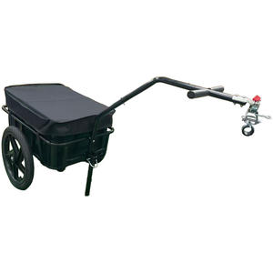 Chariot de transport pliable en métal robuste pour vélo, porte-vélo durable pour attelage, <span class=keywords><strong>remorque</strong></span> à bagages et outils avec pneus détachables - Product Image 6