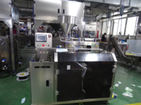 Machine de remplissage et d'emballage Doypack 20-500g pour aliments, grains de café, cacahuètes, sachets préformés en papier/plastique à fermeture éclair