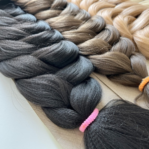 Vente en gros 165g Tresse Yaki Texture Synthétique tressage Extension de <span class=keywords><strong>Cheveux</strong></span> Crochet <span class=keywords><strong>Cheveux</strong></span> Haute Qualité Mèche pour Tresse Africaine - Product Image 3