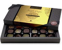 Plateau en plastique écologique personnalisé bon marché emballage en papier boîtes de chocolat et de fraises, boîtes de pralines chocolat