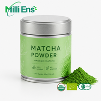 Poudre de thé vert Matcha 100% biologique de qualité cérémoniale, origine Uji japonaise, boisson saine, étiquette privée, boîte en fer blanc personnalisée, approvisionnement en vrac
