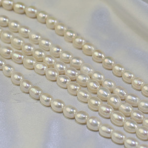 FEIRUN-perla de agua de <span class=keywords><strong>freah</strong></span> cultivada natural, color blanco, arroz, AA, 9-10mm, para fabricación de joyas - Product Image 2