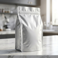 Sacs refermables en aluminium Mylar de 0,16 mm résistants à l'humidité avec encoche de déchirement pour l'emballage alimentaire et de compléments alimentaires