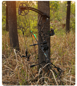 Ensemble d'arc à poulies pour tir à l'arc en plein air, chasse, tir, 20-70 lb, main droite, noir/camouflage, aluminium, avec accessoires PANGO LWANO 202 - Product Image 6