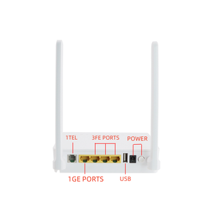Xp6425 onu Modem 2.4G WIFI với 2 anten 1ge + 3fe điều khiển từ xa thiết bị sợi quang cho ftta FTTx epon <span class=keywords><strong>ONT</strong></span> cho GPON FTTH - Product Image 1