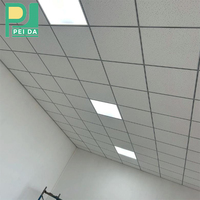 Panneau acoustique en laine minérale 600x600 pour système de plafond suspendu, directement de l'usine
