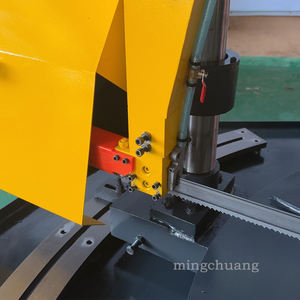 Stokta GB4235 yatay çift kolonlu hidrolik Metal açı bant 0-45 ° kesme için testere makinesi - Product Image 3