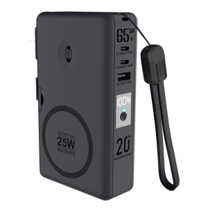 Banco de Energía con Cargador Inalámbrico para Reloj y Teléfono Celular, Top Ventas en Línea 2025, con Cable Integrado para Viajes - Product Image 5