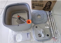 Seau Balai Sobam ODM OEM Séparation Eau Propre et Sale Vadrouille Microfibre 360° avec Tête Triangulaire pour Nettoyage des Sols