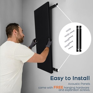 Auslet Khung vải có thể tháo rời bọc âm thanh cách âm bảng tường phân vùng âm thanh văn phòng - Product Image 5