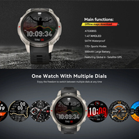 Reloj Inteligente Resistente DM59 con GPS, Pantalla AMOLED de 1.43'', Resistente al Agua IP67, Mapa Fuera de Línea, Altímetro, Brújula, para Contestar Llamadas, Calendario, Android