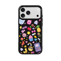 Coque de téléphone AG Feeling Black Edge avec motif puzzle noir doré pour iPhone 17, 17 Pro Max, 16 Pro, 15, 15 Pro Max, 15 Pro, 14 Pro Max – Coque magnétique