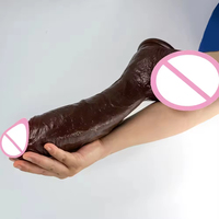 Dildo réaliste Top Cock noir, grand pénis, jouets sexuels anaux pour adultes, stimulateur de point G pour femme, masturbateurs vaginaux et strap-on.