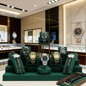 Présentoir de montres en microfibre pour bijouterie et magasin de détail - Product Image 1