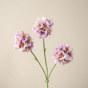 Flores de Hortensia Artificiales de 4 Cabezas, Tipo Molino de Viento, de Plástico y Tela, Hechas a Mano para Decoración de Bodas - Product Image 2