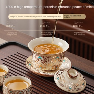 إبريق شاي صيني رفيع الجودة بالكونغ فو من السيراميك ، طقم أواني صيني لمحبي الشاي من Dunhuang Ruyao - Product Image 6