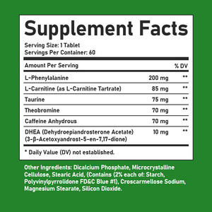 ยาเม็ดเพิ่มพลังและสมาธิแบบกำหนดเองพร้อมสารเสริม DHEA สำหรับลดน้ำหนักและยับยั้งความอยากอาหาร - Product Image 6