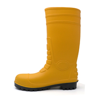 Bottes de sécurité en acier pour la pluie |   Bottes de travail anti-écrasement et résistantes à l'huile pour la construction et l'agriculture