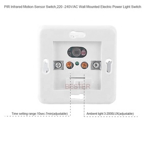 3 năm Bảo hành AC110V ~ 277V nhạy cảm cảm biến ánh sáng chống cháy chất liệu trong nhà <span class=keywords><strong>LED</strong></span> ánh sáng cảm biến chuyển động tường chuyển đổi - Product Image 2