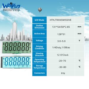 8 nhân vật <span class=keywords><strong>7</strong></span>-<span class=keywords><strong>Segment</strong></span> tn/HTN đơn sắc dual-hàng <span class=keywords><strong>LCD</strong></span> hiển thị Module wk10705 - Product Image 3