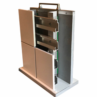 Système de façade ventilée intégré avec revêtement de murs-rideaux en aluminium léger au design moderne et finition effet aluminium pour l'extérieur