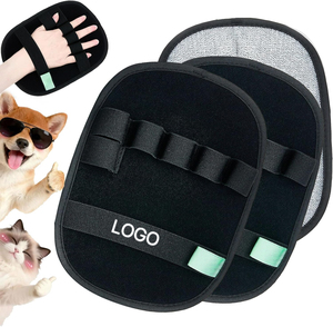 Guantes de aseo para mascotas de doble cara para gatos y perros, guante antiestático para eliminar el pelo, cepillo suave para masaje y eliminación de pelo, logotipo personalizable - Product Image 5