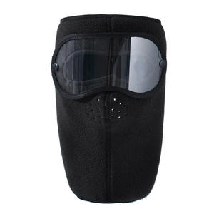 Winter Winddichte Anti-Staub Vollgesichtsmaske für Radfahren und Skifahren, Atmungsaktive Maske mit Augenschutz, Hochauflösende Antibeschlag-Brille mit Kapuzenabdeckung - Product Image 1
