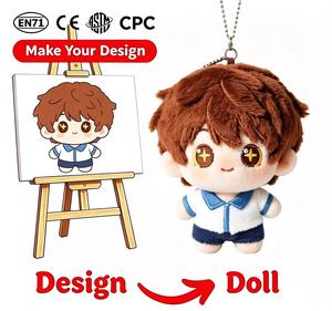 Peluche personnalisée OEM ODM, jouet en peluche moelleux, poupée en peluche personnalisée, certifiée CPC EN71, logo personnalisé Kaikai Kiki - Product Image 1