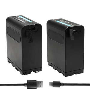 Batterie Li-ion de remplacement haute capacité NP-F990 Pro 7.2V 13400mAh pour caméscope <span class=keywords><strong>Sony</strong></span> FX9 <span class=keywords><strong>FX6</strong></span> Z7C, éclairage vidéo LED, moniteur - Product Image 2