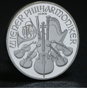 Pièces de monnaie en or et en argent, artisanat métallique de l'Orchestre Symphonique de Vienne, Autriche - Product Image 4