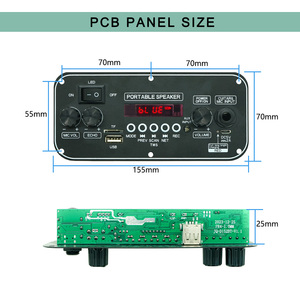 JQ Stereo - Módulo Amplificador de Audio con Reproductor <span class=keywords><strong>MP3</strong></span> y Batería Recargable de 3.7V y 2 x 10W - Product Image 2